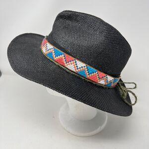 San Diego Hat Company Southwestern Aztec Strap Wide Brim Rodeo Western OS